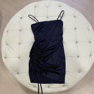Windsor Midnight Blue Ruched Mini Dress